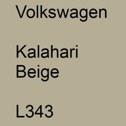 Volkswagen, Kalahari Beige, L343.